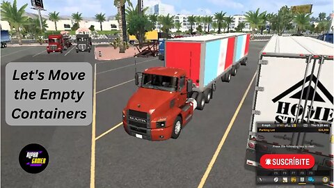 Let's Move Empty Containers From Truck Yard to the End Location in Euro Truck Simulator