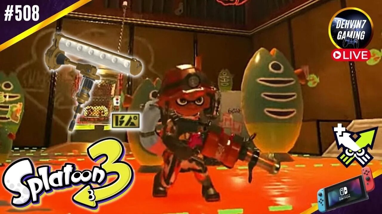 Koi Glopsuit and GOLD DYNAMO Roller in Drizzle Season + Turf Wars! | Splatoon 3