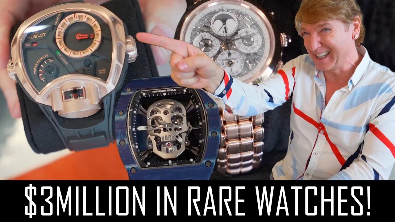 $3MILLION IN RARE LUXURY WATCHES!