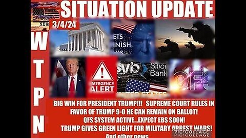WTPN ~ Judy Byington ~ Situation Update ~ 03-04-24 ~ Trump Return ~ Restored Republic via a GCR
