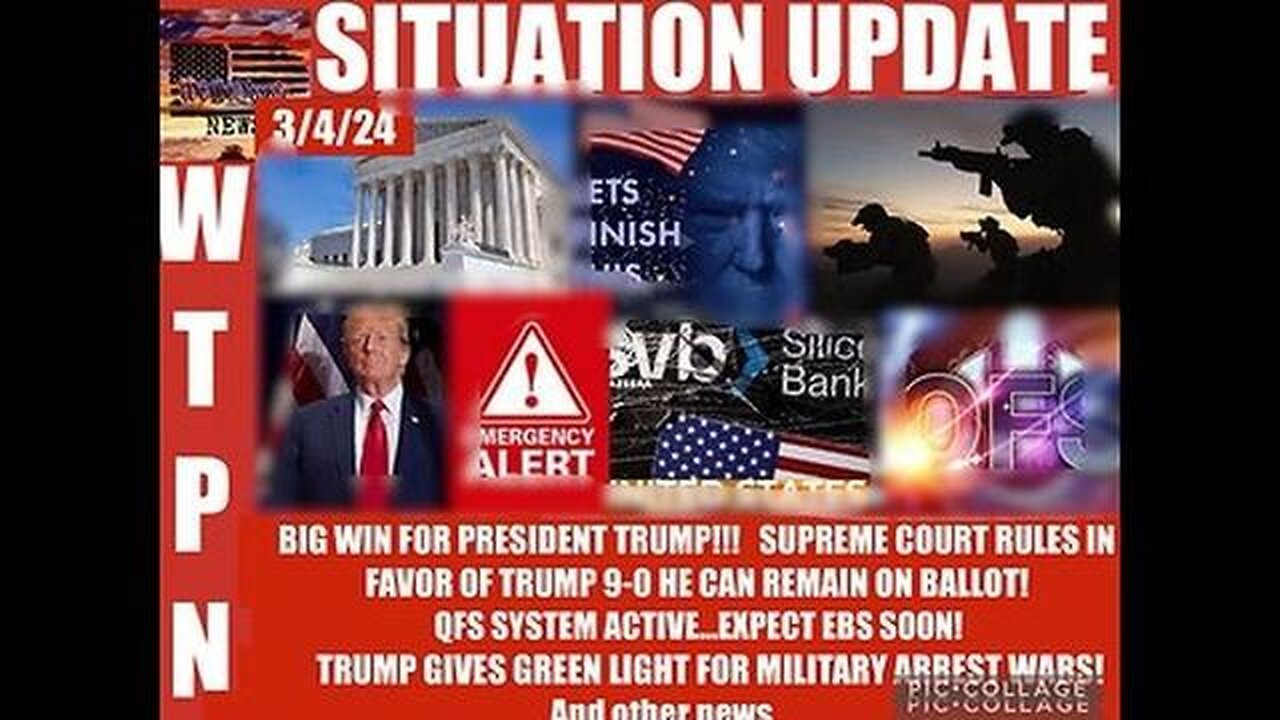 WTPN ~ Judy Byington ~ Situation Update ~ 03-04-24 ~ Trump Return ~ Restored Republic via a GCR
