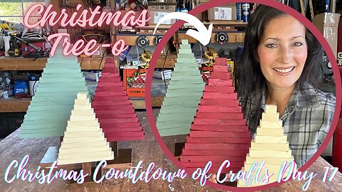 MAKING A CHRISTMAS TREE-O FROM SCRAP WOOD (CHRISTMAS COUNTDOWN OF CRAFTS DAY 17) GREAT CRAFT TO SELL