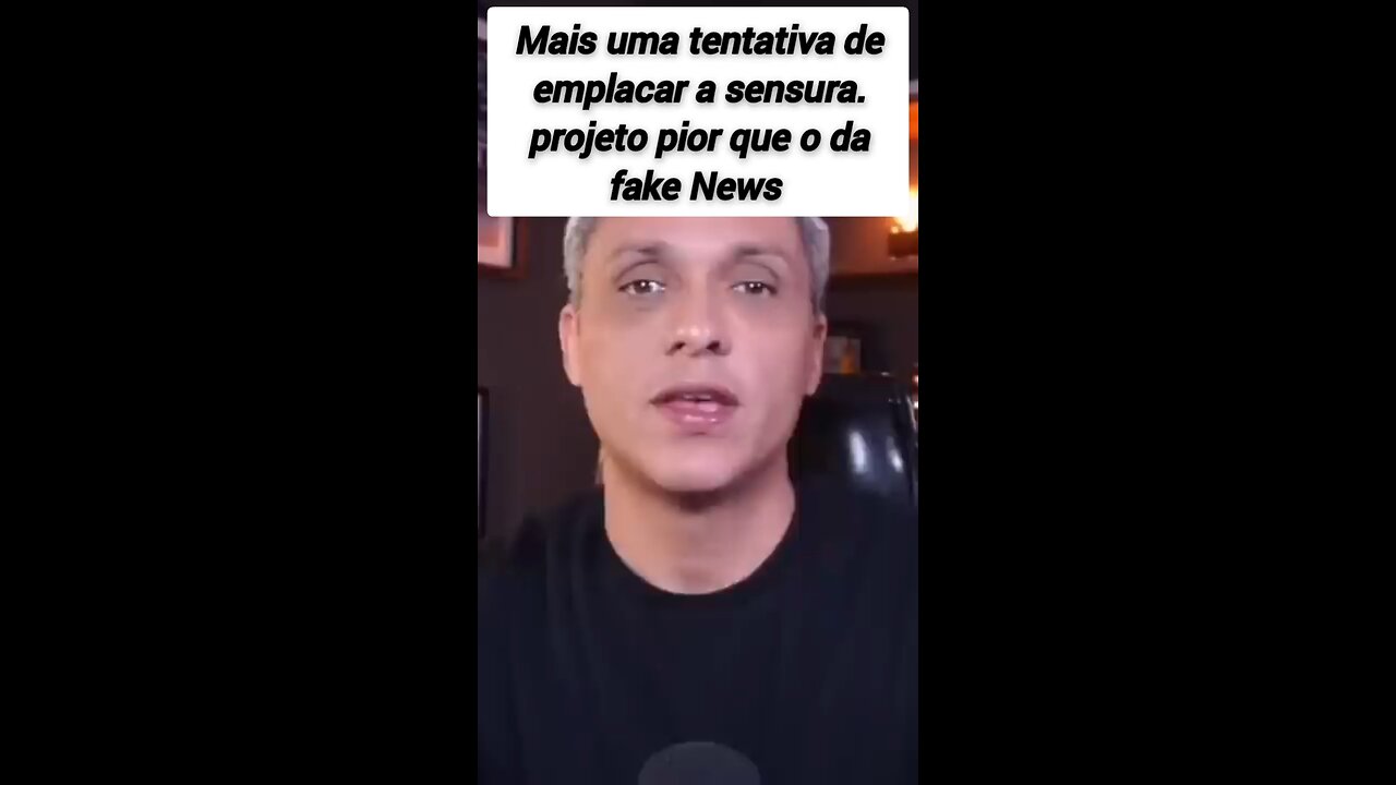 mais uma tentativa de censura no Brasil projeto pior que o da fake News!