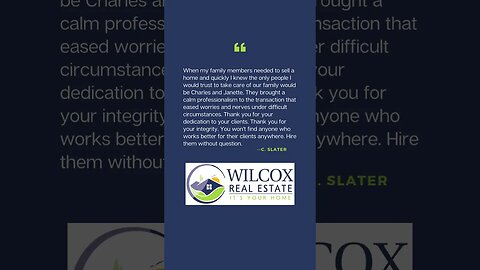 We are grateful for wonderful clients! - Wilcox Real Estate