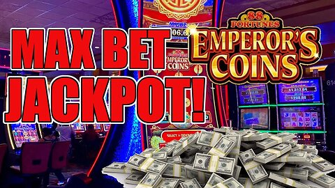 MAX BETTING SLOTS IN LAS VEGAS ♠️ 88 Fortunes Emperor’s Coins Jackpots!