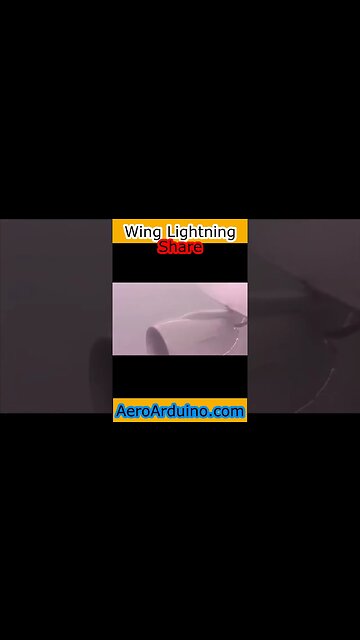 Watch Lightning Strike #Aircraft Wing #Aviation #Flying #AeroArduino