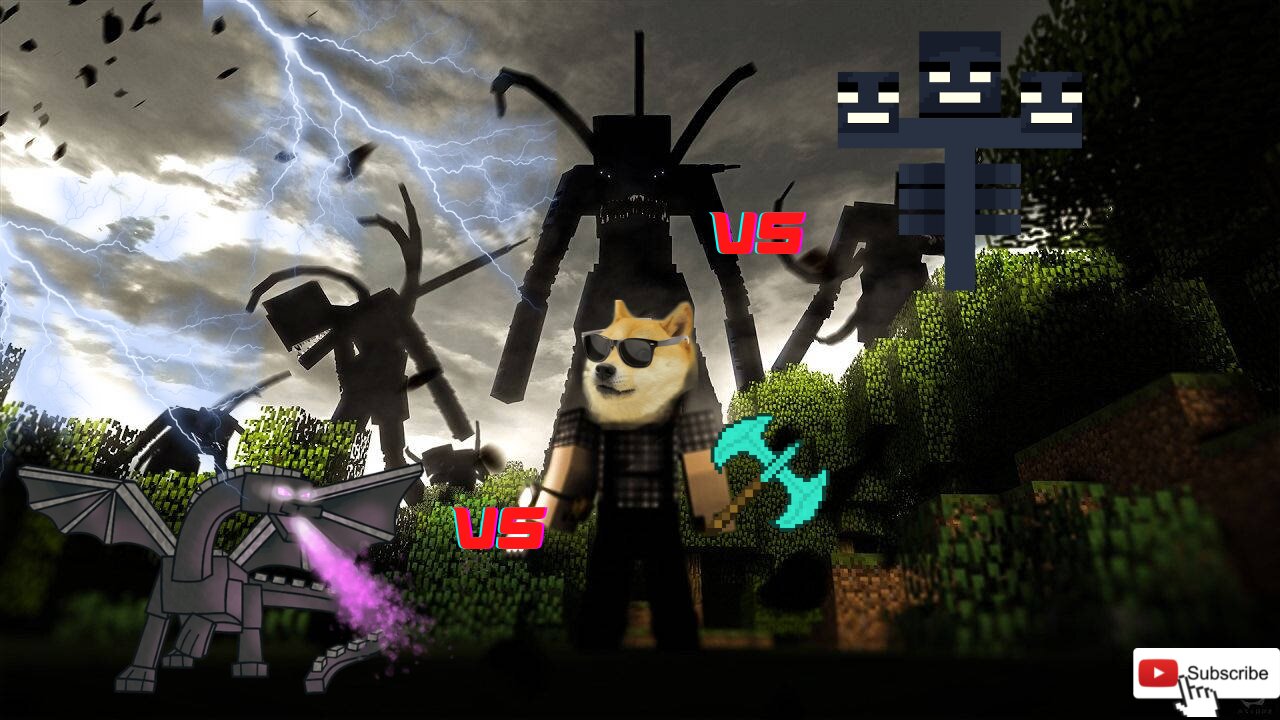 Minecraft BATTLE - Wither VS Ender Dragon 2022 #minecraft #meme #memes