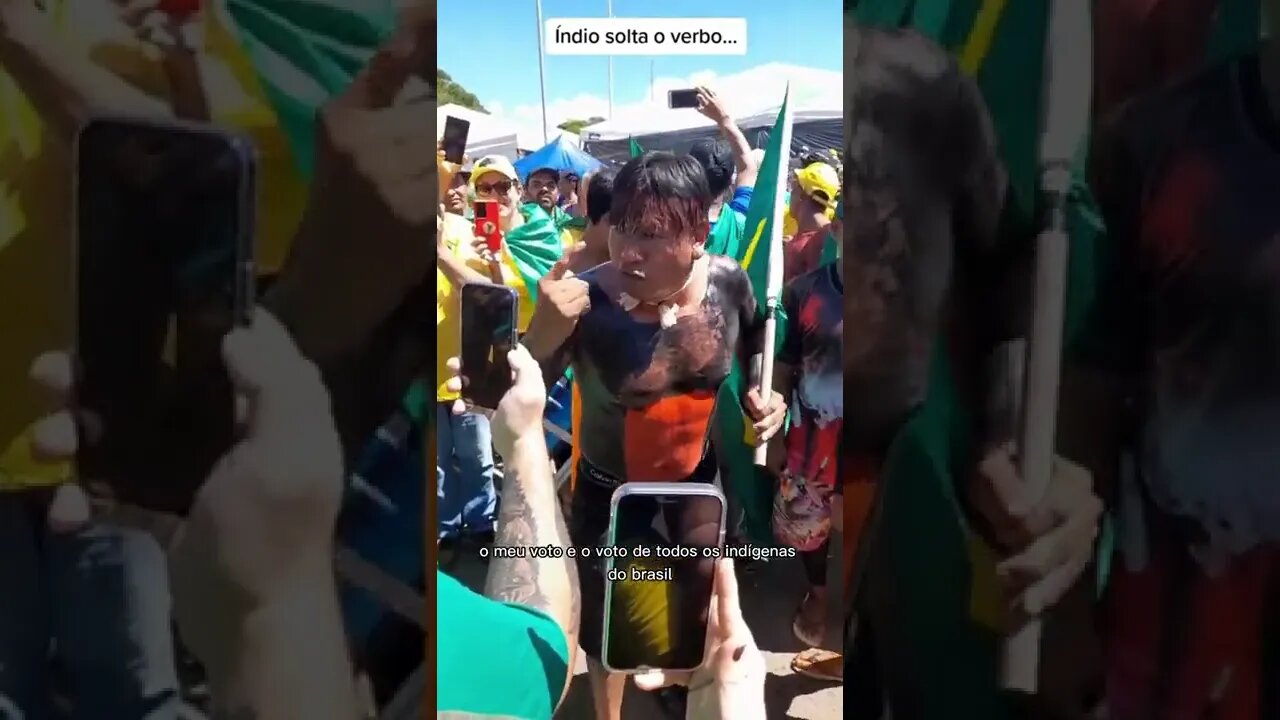 Índio solt4 o verbo sem pap4 na língu4