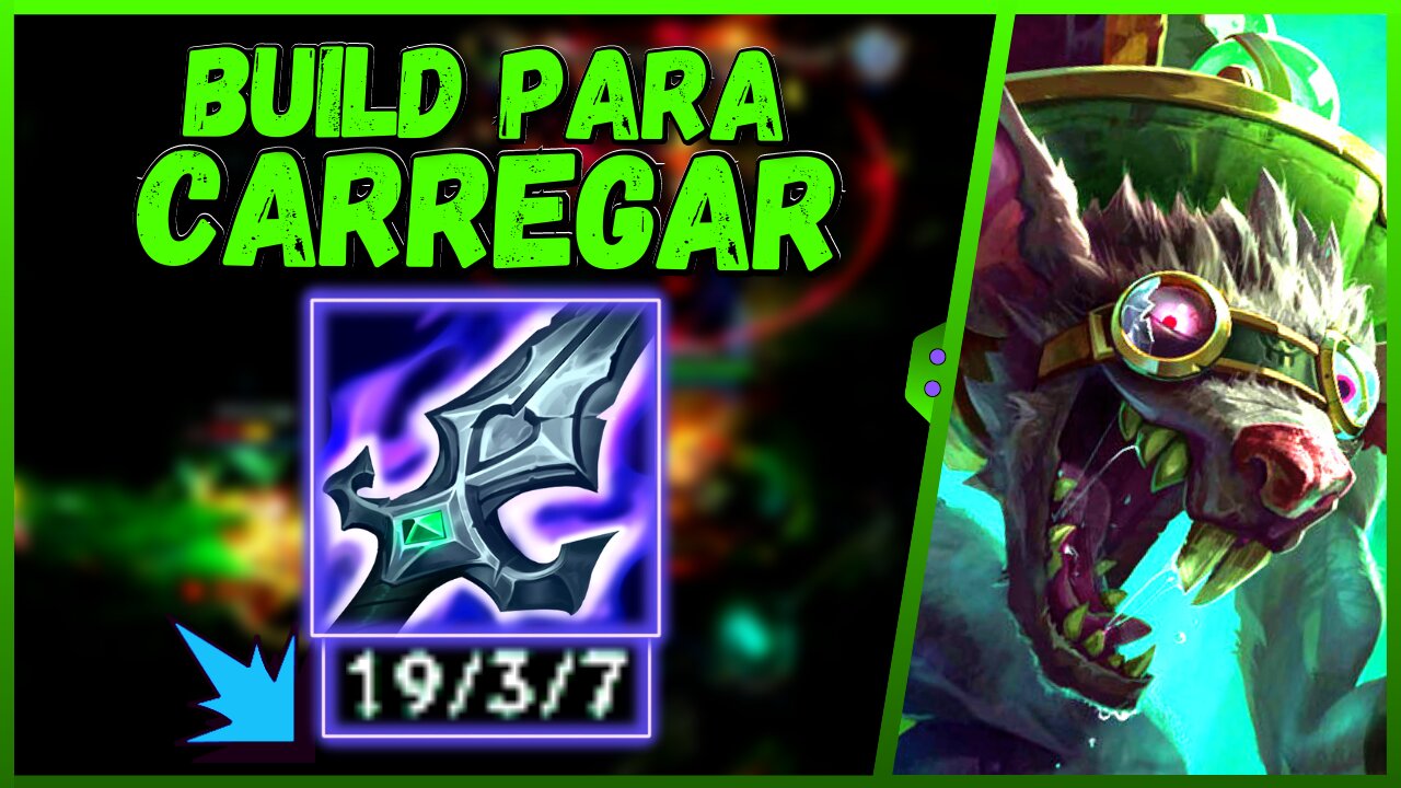 COMO CARREGAR DE TWITCH ADC COM ESSA BUILD DE REI DESTRUÍDO | RUNA RITMO FATAL | LEAGUE OF LEGENDS