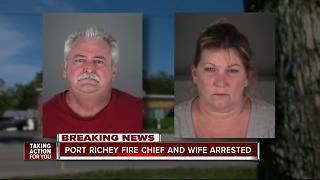 Port Richey fire chief, wife arrested after motorcycle crash & altercation