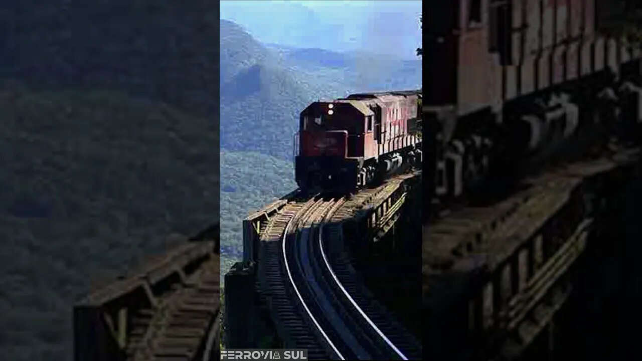 EMD GT22-CUM no Viaduto do Carvalho #shorts #ferroviasul #train #trens #trem