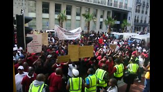 Cash-in-transit industry members take their demands to WCape provincial parliament (srF)