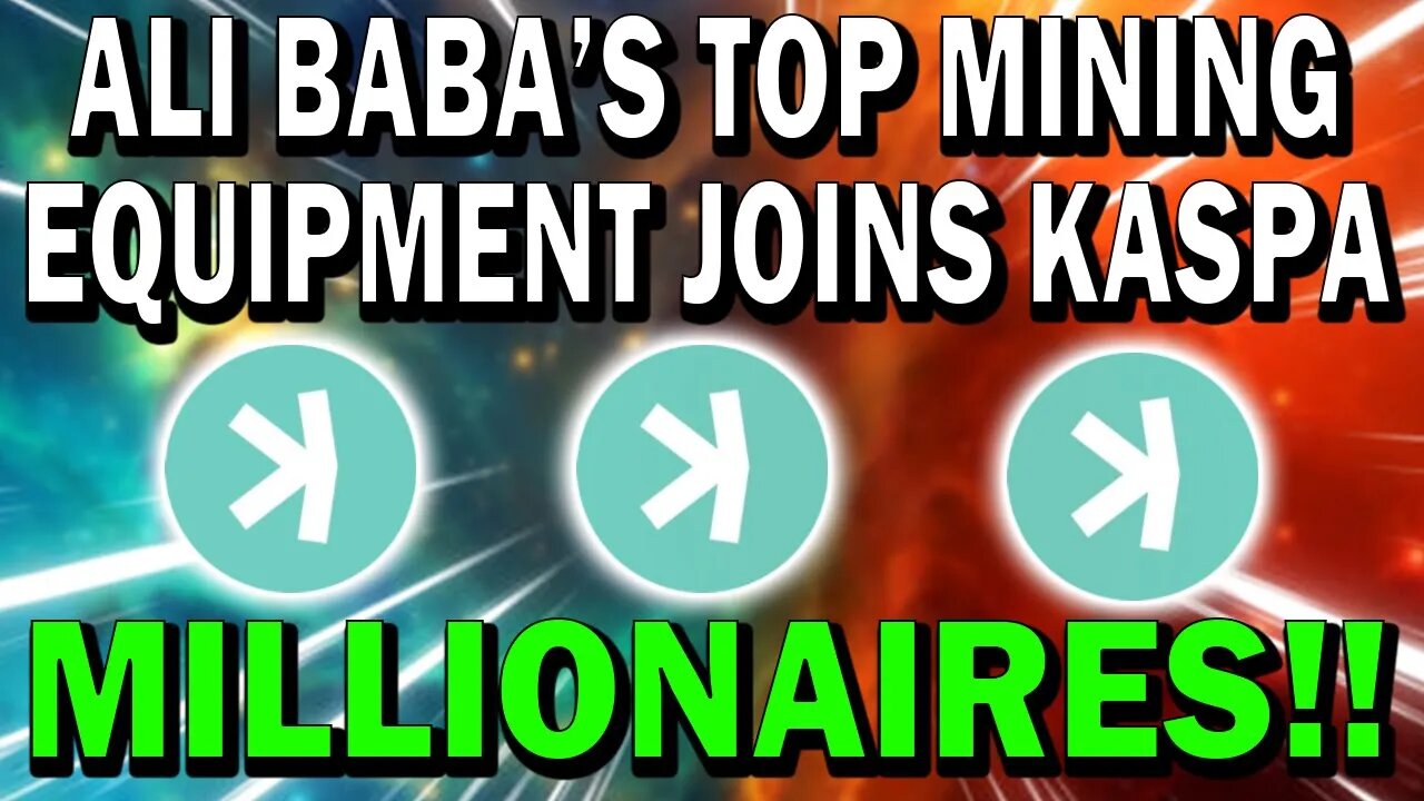 KASPA HOLDERS!! THIS IS MASSIVE NEWS FOR KASPA!! THIS IS URGENT!! WATCH NOW!!