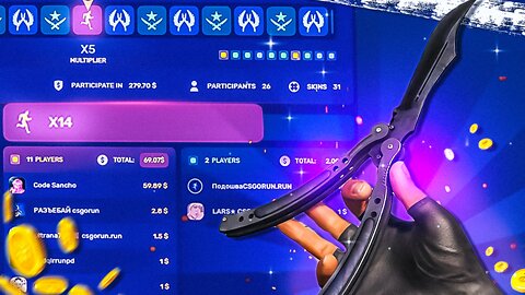 I HIT A CRAZY 14x GOLD WITH MY LAST BALANCE AND WON $800 ON CSGORUN!
