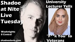 Nov. 12th/2024- University Lecturer yells "F**k You" to Veterans then puts it on social media