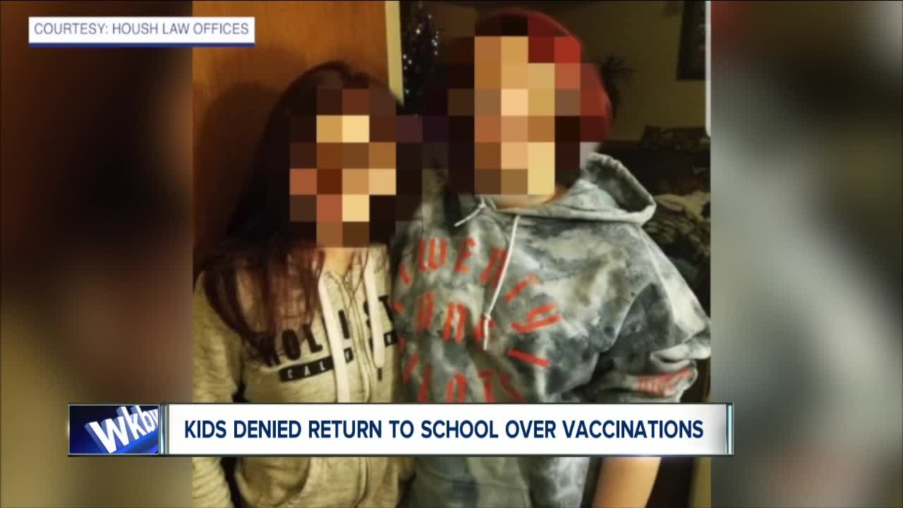 Kids denied return to school over vaccinations