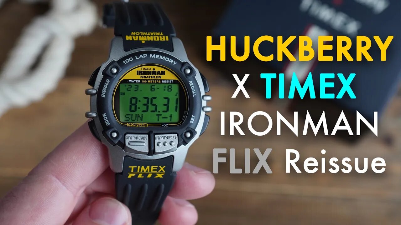 90s Classic Returns: Huckberry x TIMEX IRONMAN Flix Reissue