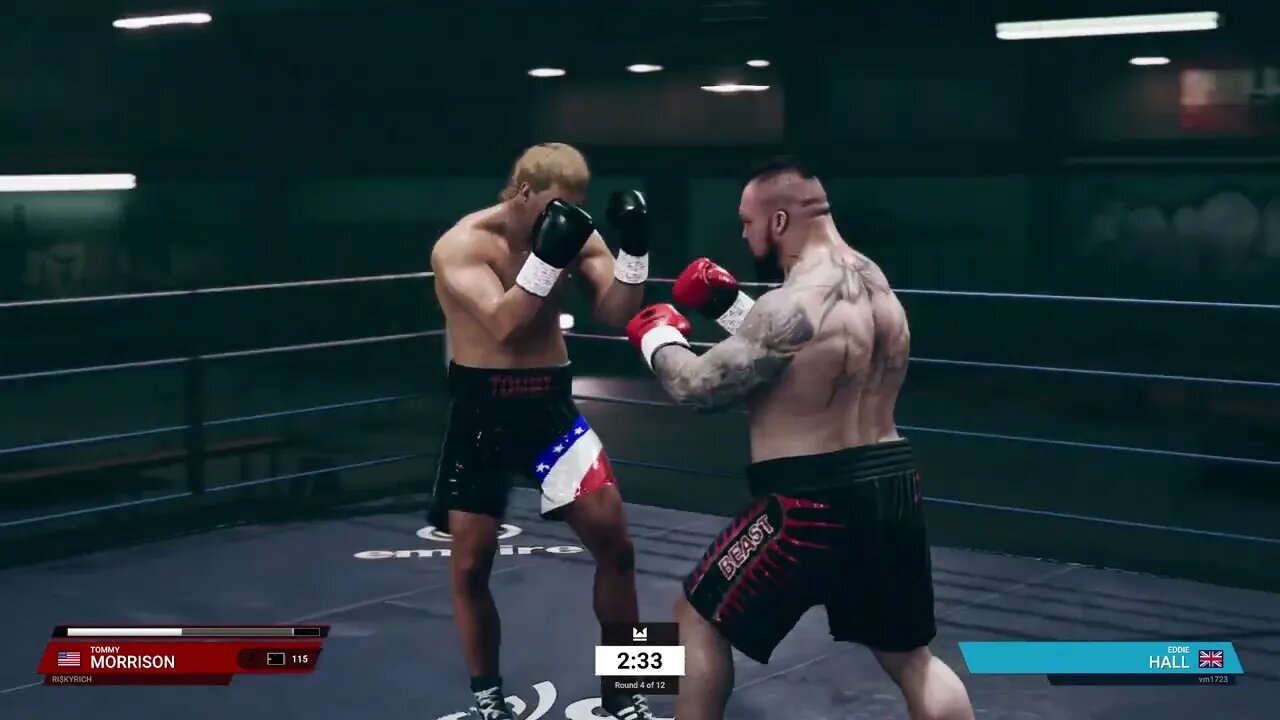 Undisputed Boxing Online Unranked Gameplay Tommy Morrison vs Eddie Hall