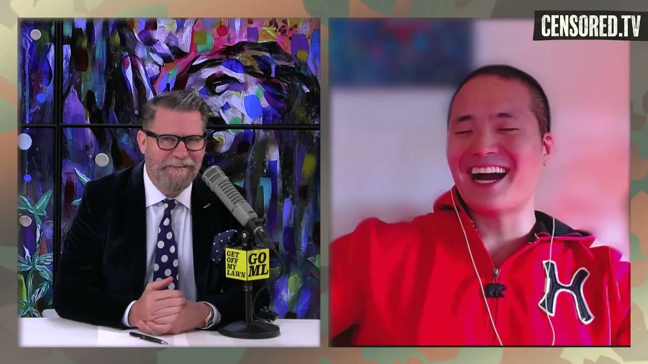 Gavin McInnes with Arthur the artiste (GoML Censored TV)