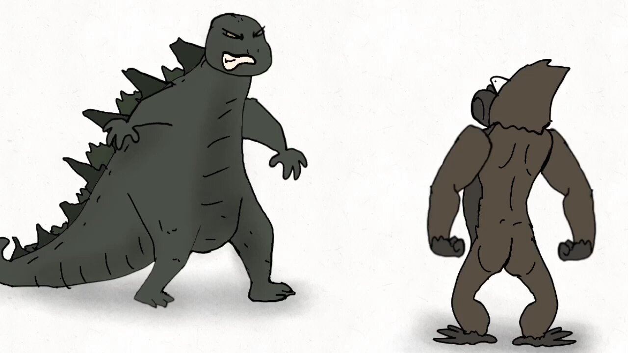 GODZILLA vs MONKEY - Part 1 (prediction animation)