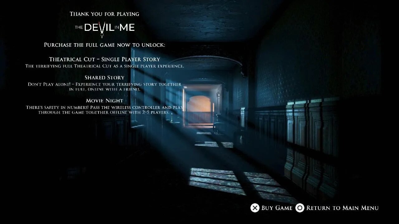 The Dark Pictures Anthology: The Devil in Me Demo