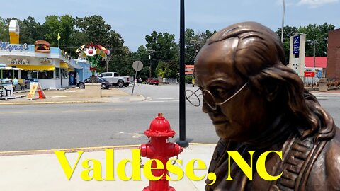 Valdese, NC, Town Center - Small Towns - Walk & Talk Tour - Vlogging America