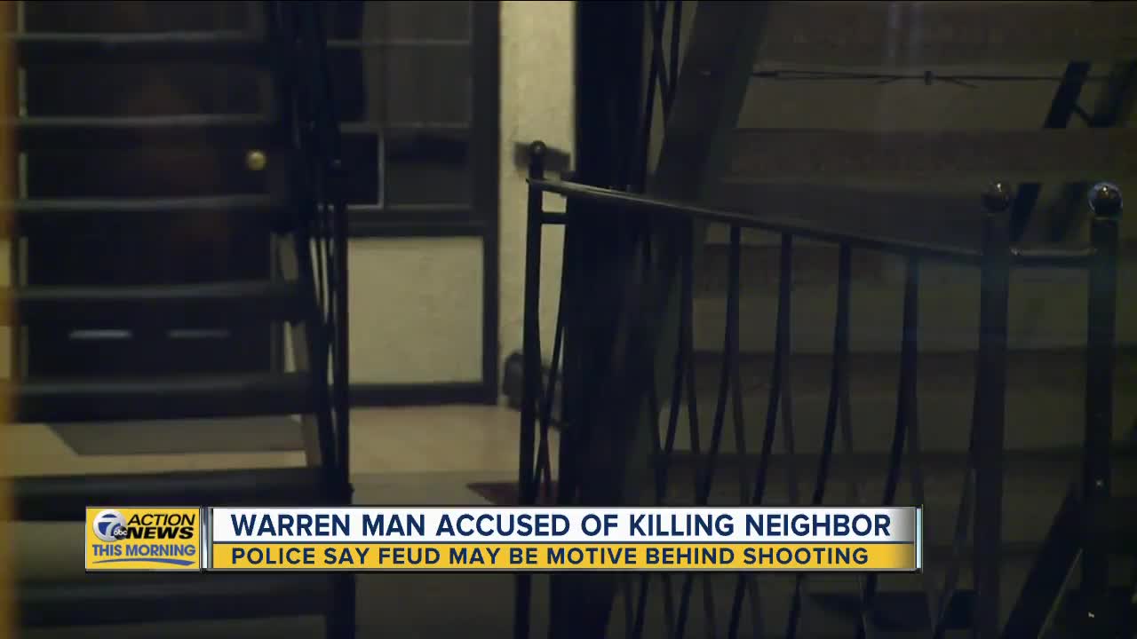 Man accused of fatally shooting neighbor in Warren