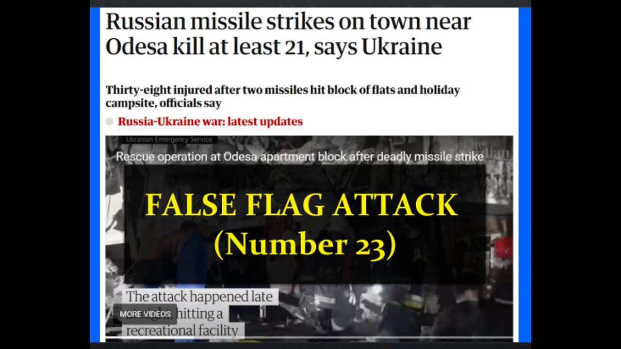 Coincidence? Russia's Defence Department Predicted a False Flag Attack in Odesa and Then it Happened