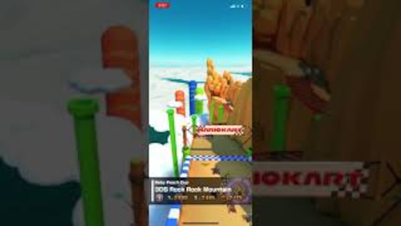 Mario Kart Tour - 3DS Rock Rock Mountain Gameplay