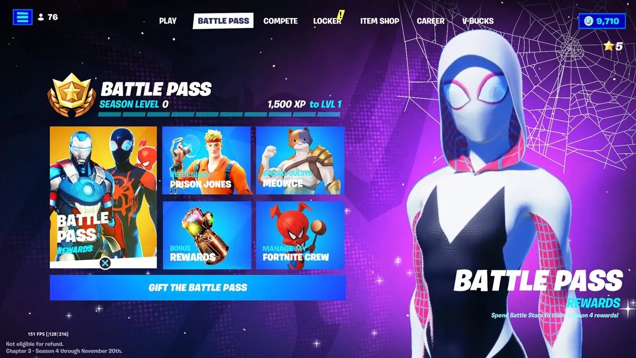 Fortnite Season 4 Chapter 3 Battle Pass ALL Skins Revealed