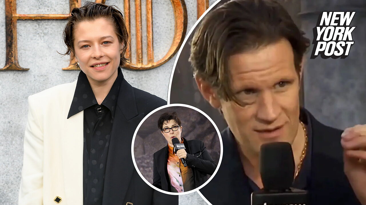 Matt Smith corrects interviewer over co-star Emma D'Arcy's pronouns