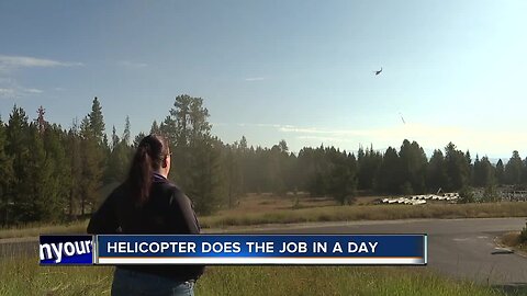 New chairlift going in at Tamarack Ski Resort