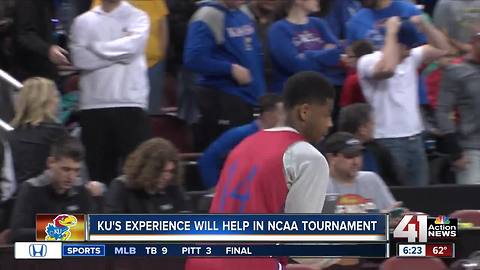 No pre-game jitters for the Jayhawks