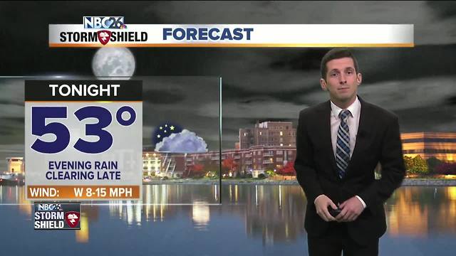 Rain and thunderstorms end tonight
