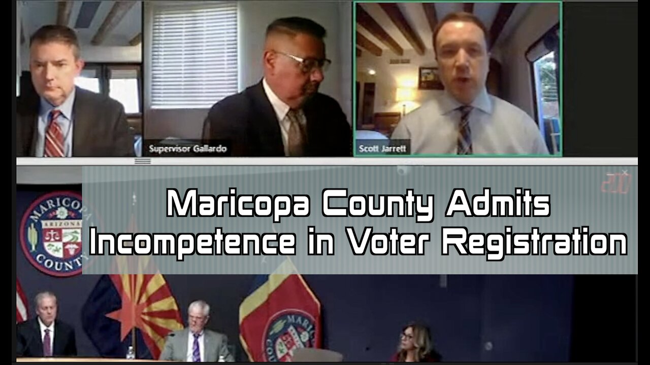 Maricopa County officials ADMIT that the system is RIGGED thru DMV process.