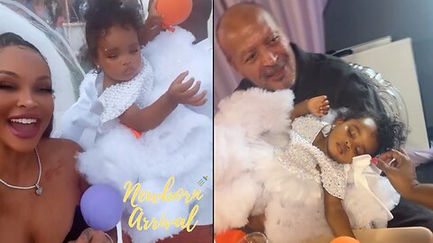 Jamar & Masika's Daughter Amari Falls Asleep At Her 1st B-Day Party! 😴