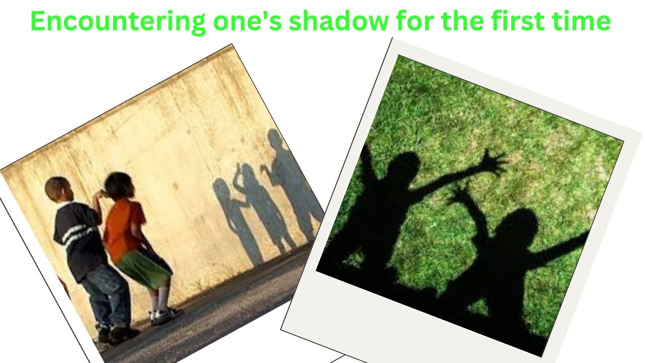 Encountering one's shadow for the first time / Kendi gölgesiyle ilk kez karşılaşmak / पहली बार अपनी परछाई से सामना करना