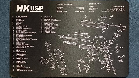 MEDIA REVIEW: Cleaning Mat, " HK USP " , made by an unknown 3rd party.