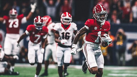 67 days until Alabama Football 🐘🔥 Jameson Williams 67 yard TD against Georgia!
