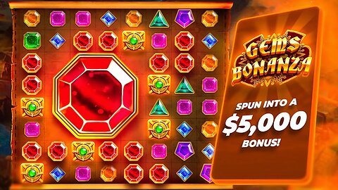 WE SPUN INTO A $5,000 BONUS ON GEMS BONANZA AND IT PAID MASSIVE!