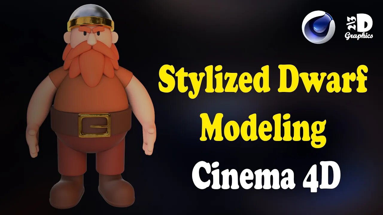 Stylized Dwarf Modeling / Cinema 4D