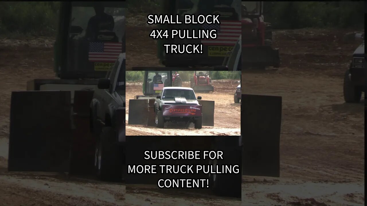 Small Block 4x4 Pulling Truck in Fishersville, VA! #truck #truckpulls #bigtruck #automobile