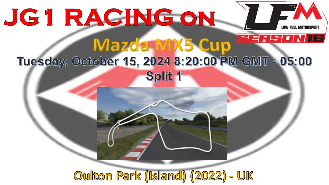 JG1 RACING on LFM - Mazda MX5 Cup - Oulton Park (Island) (2022) - UK - Split 1