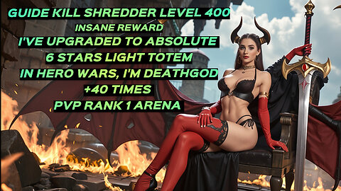 Level 400 Path of The Four Kill Boss Shredder - Hero Wars Dominion Era