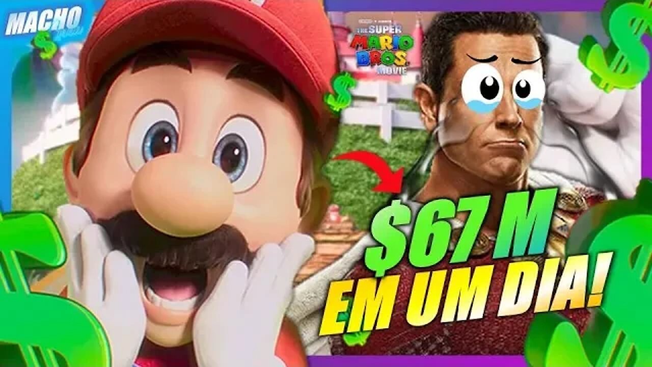 SUCESSO! MARIO JÁ PASSOU SHAZAM NA BILHETERIA!!!