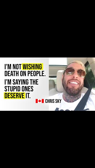 Chris Sky: GIVE ME A F'N BREAK...