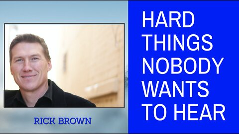 Hard Things Nobody Wants to Hear | Romans 1:16-32 | Pastor Rick Brown @ Godspeak Church of Thousand Oaks, CA.