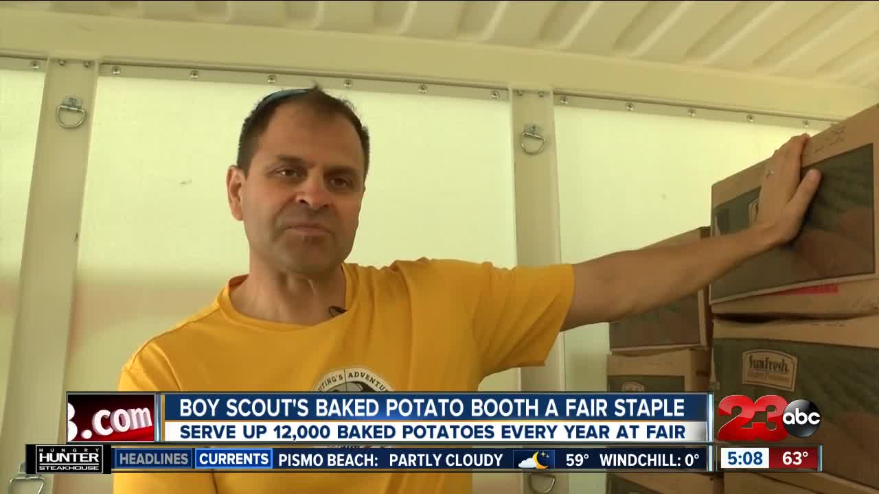 History of Boy Scouts Baked Potato Booth