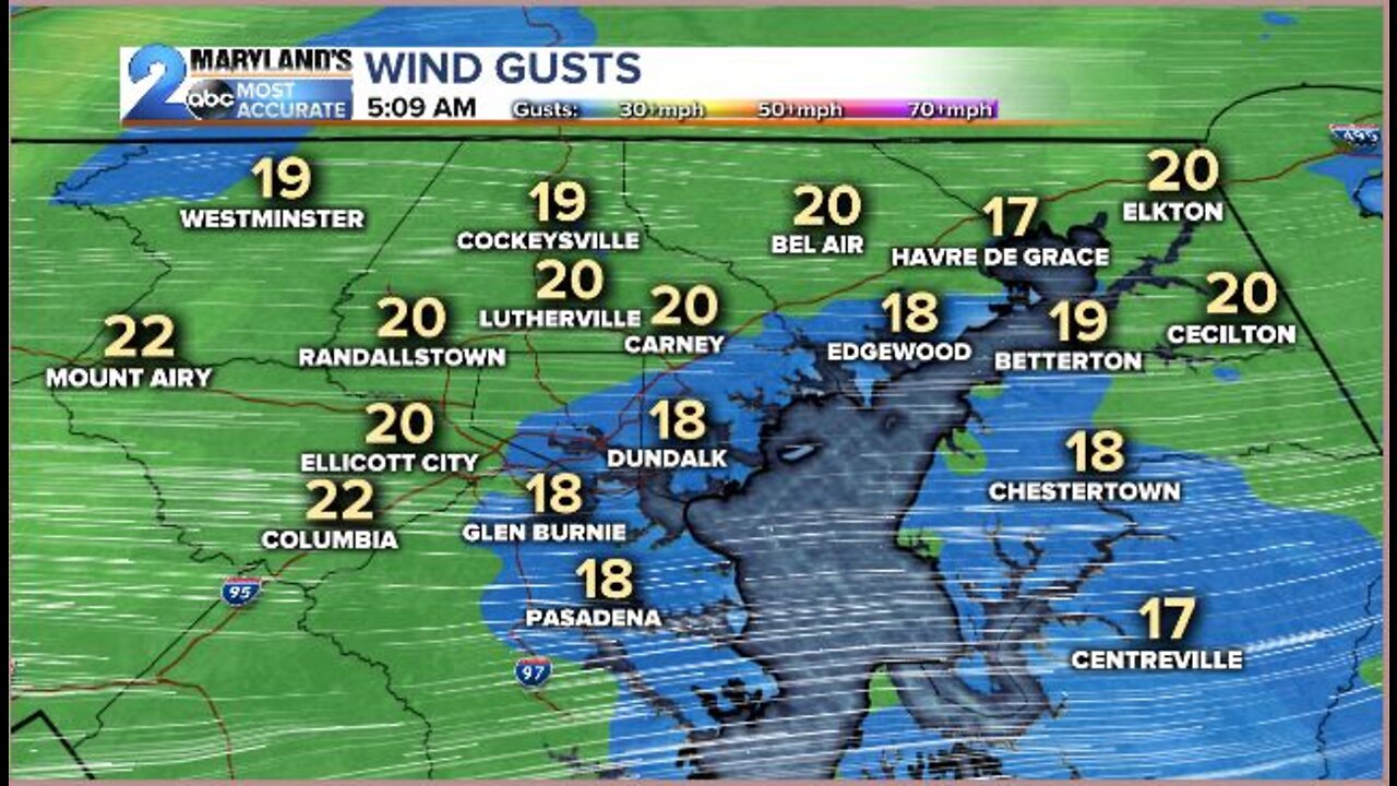 Chilly and Breezy today, milder tomorrow