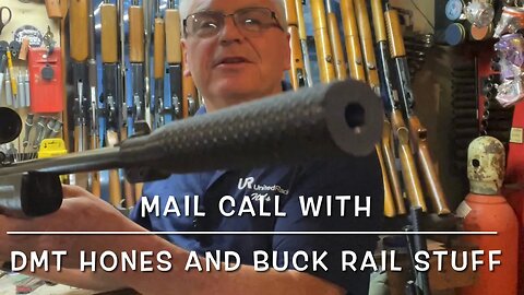 Mail call with the Buck Rail Daisy 880 suppressor and DMT diamond hones (scary sharp!)